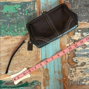 Black Coach wristlet